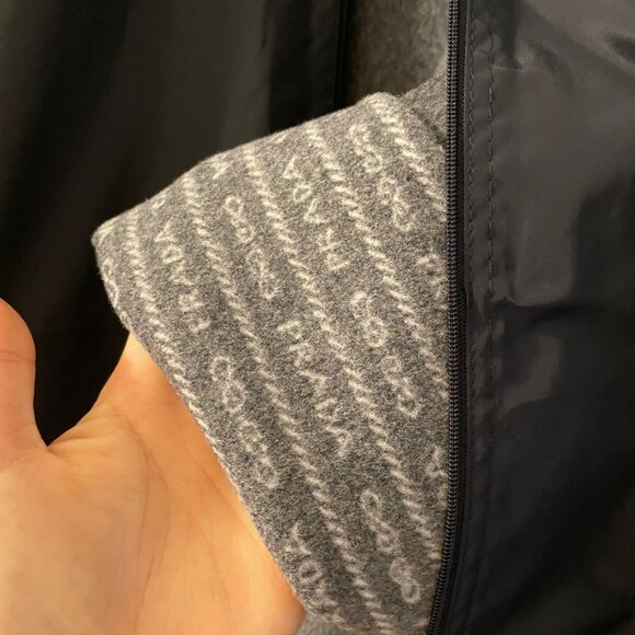 PRADA NEW COAT SINGLE BREASTED DOUBLE WOOL COAT NEW 40 - Picture 9 of 14